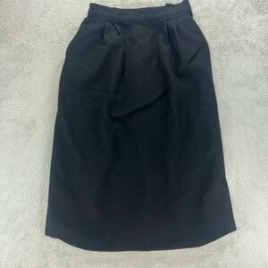 Bankers Club Petites Vintage Wool‎ Pencil Skirt High Waist Career Size 8